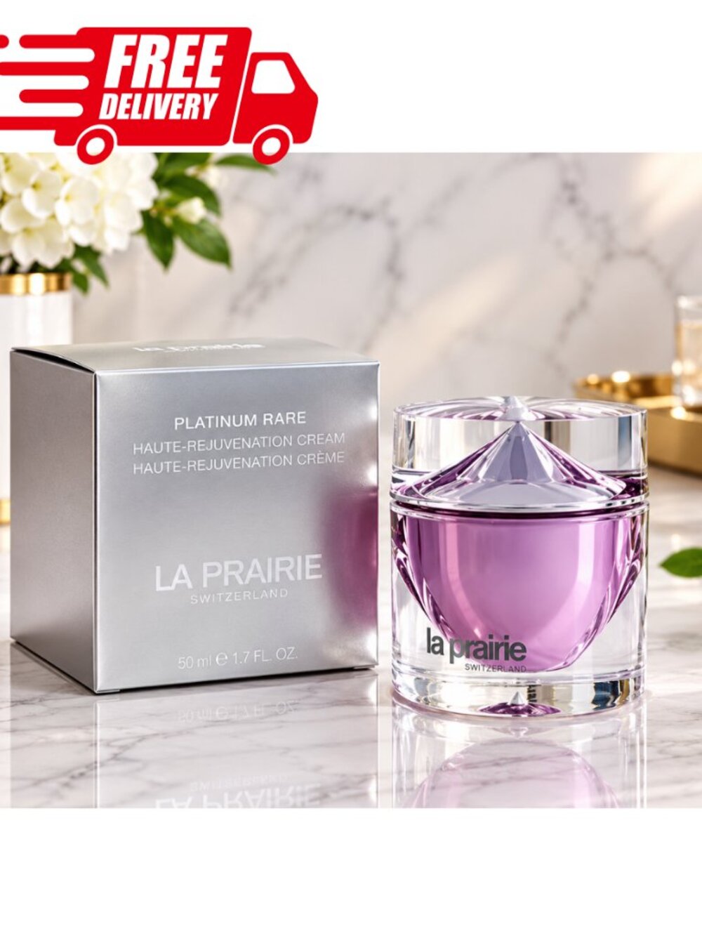 La Prairie platinum rare haute-rejuvenation Cream 30ml / 1oz New Sealed